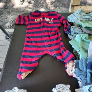 8 Newborn Footie Pajamas. $4.00 each